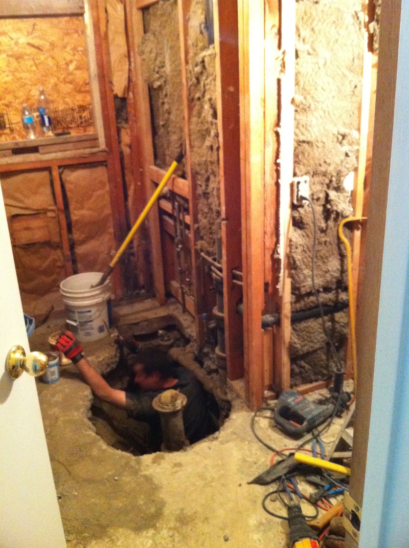 Richland Ranch House Bath in-progress photo 2